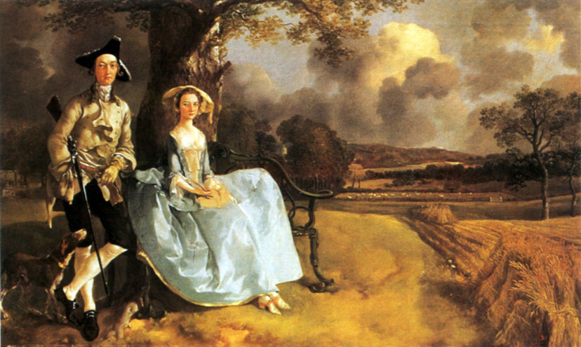 2. Супруги Эндрюс. 1748/49. X., м. Лондон, Национальная галерея