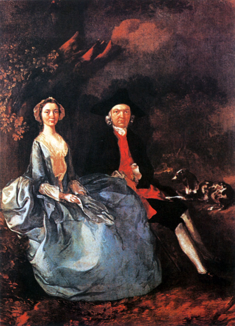 5. Джошуа Кирби с женой. Ок. 1750. X., м. Лондон, Национальная портретная галерея