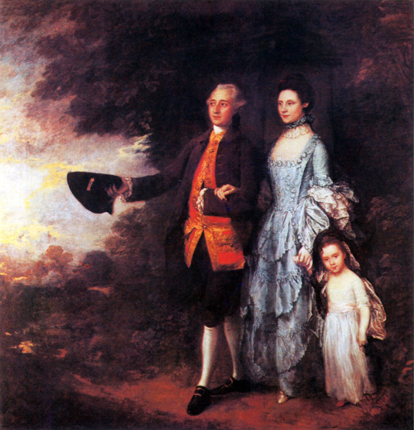 16. Джордж и Луиза Бим с дочерью. Ок. 1764. X., м. Малборо, Колледж Малборо