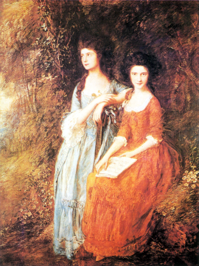 30. Элизабет и Мэри Линли. 1772. X., м. Далич, Галерея колледжа