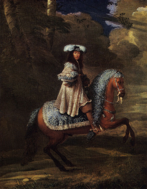 18 PORTRAIT OF A HORSEMAN IN BLUE