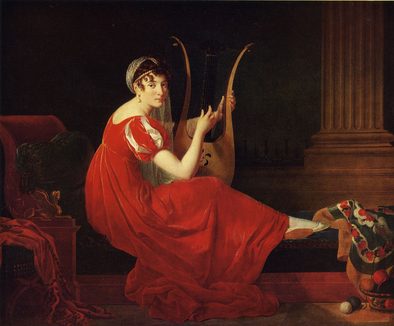 92 PORTRAIT OF A LADY WITH A LYRE. 1806