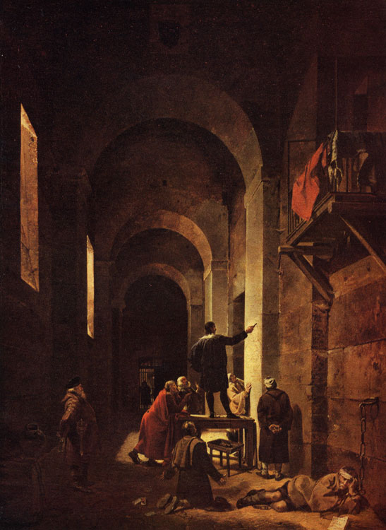 97 THE PAINTER JACQUES STELLA IN PRISON. 1810