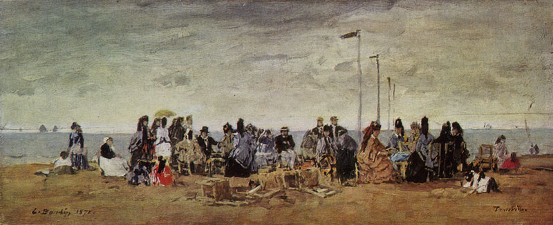 145 THE BEACH AT TROUVILLE. 1871