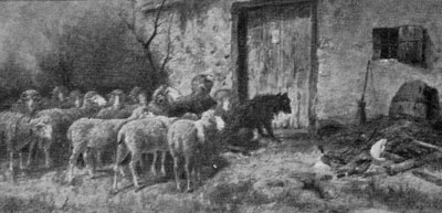 280 SHEEP AND DOG. 1872