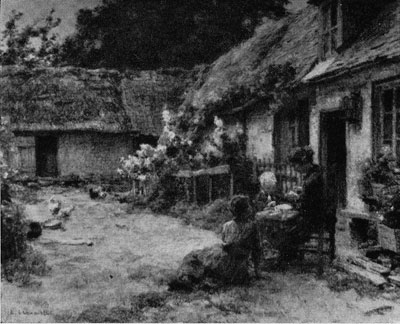 327 COURTYARD IN NORMANDY