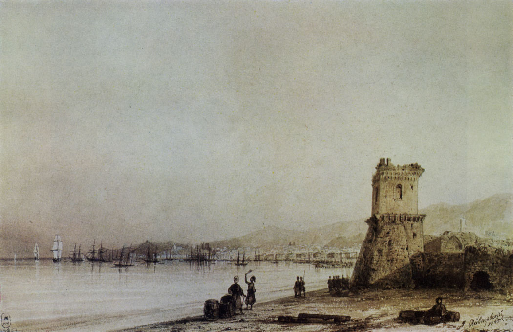 THEODOSIA. THE GENOESE TOWER. 1845 