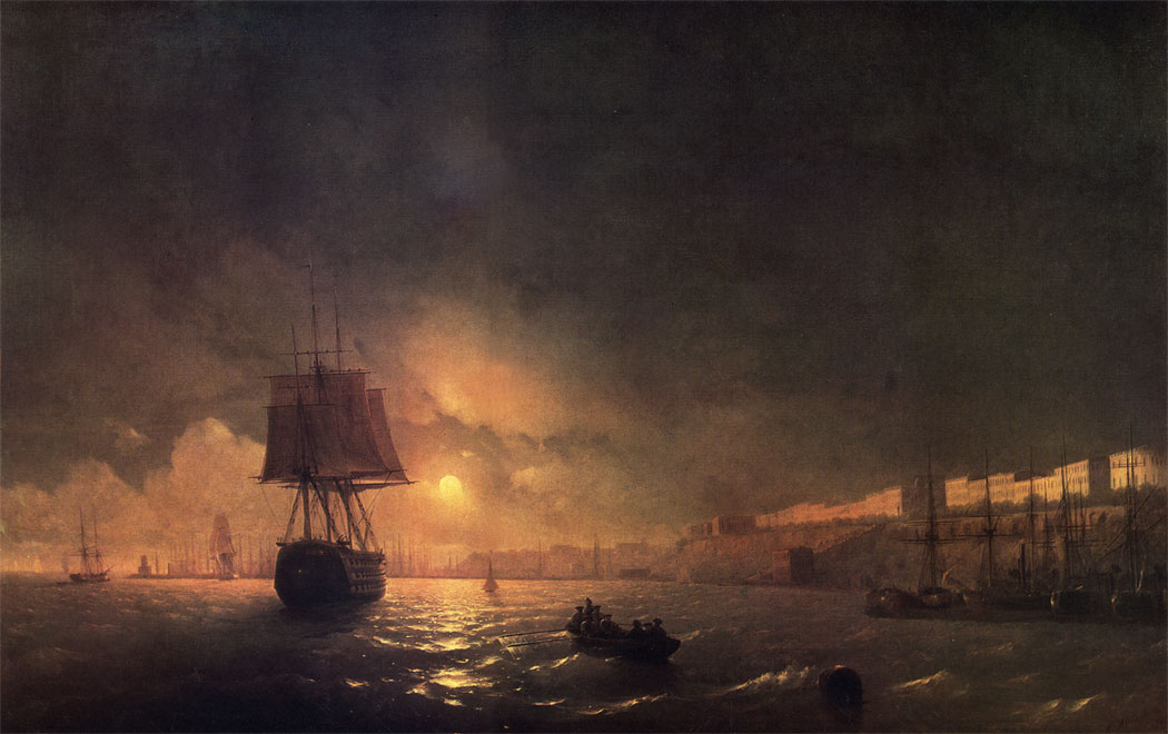 VIEW OF ODESSA BY MOONLIGHT. 1846 