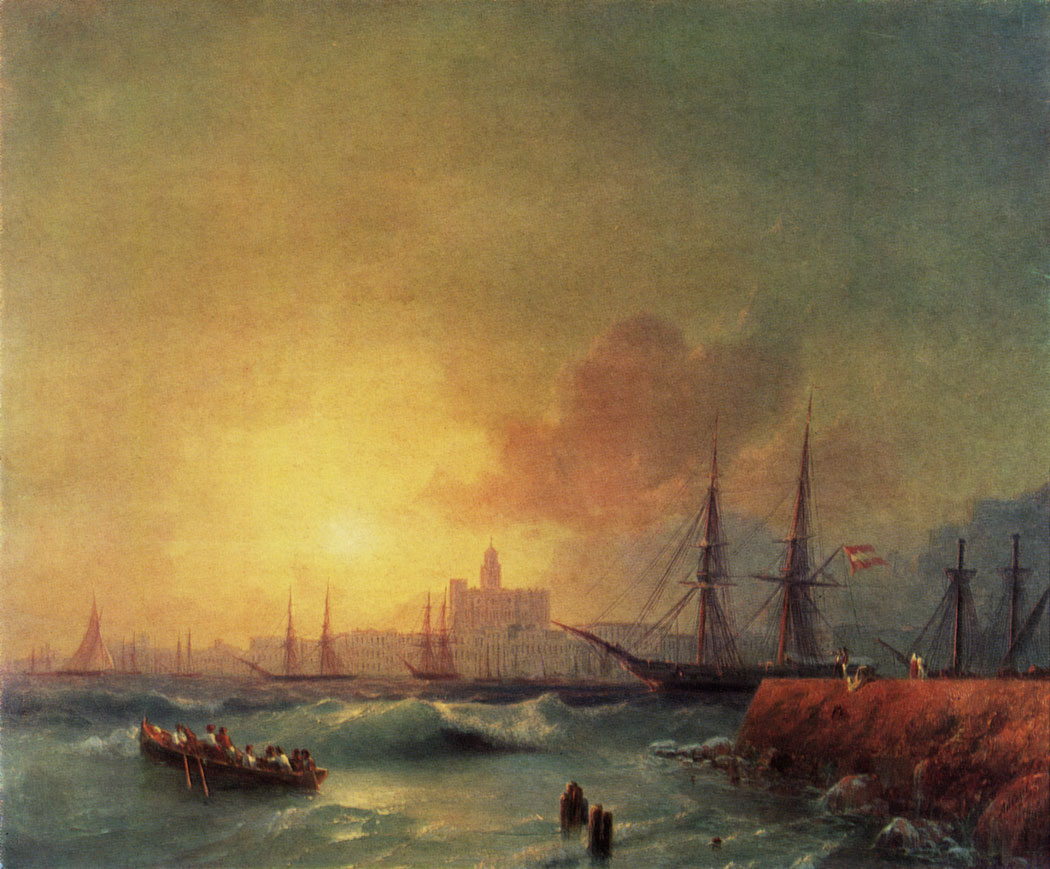 MALAGA. SEASCAPE. 1854