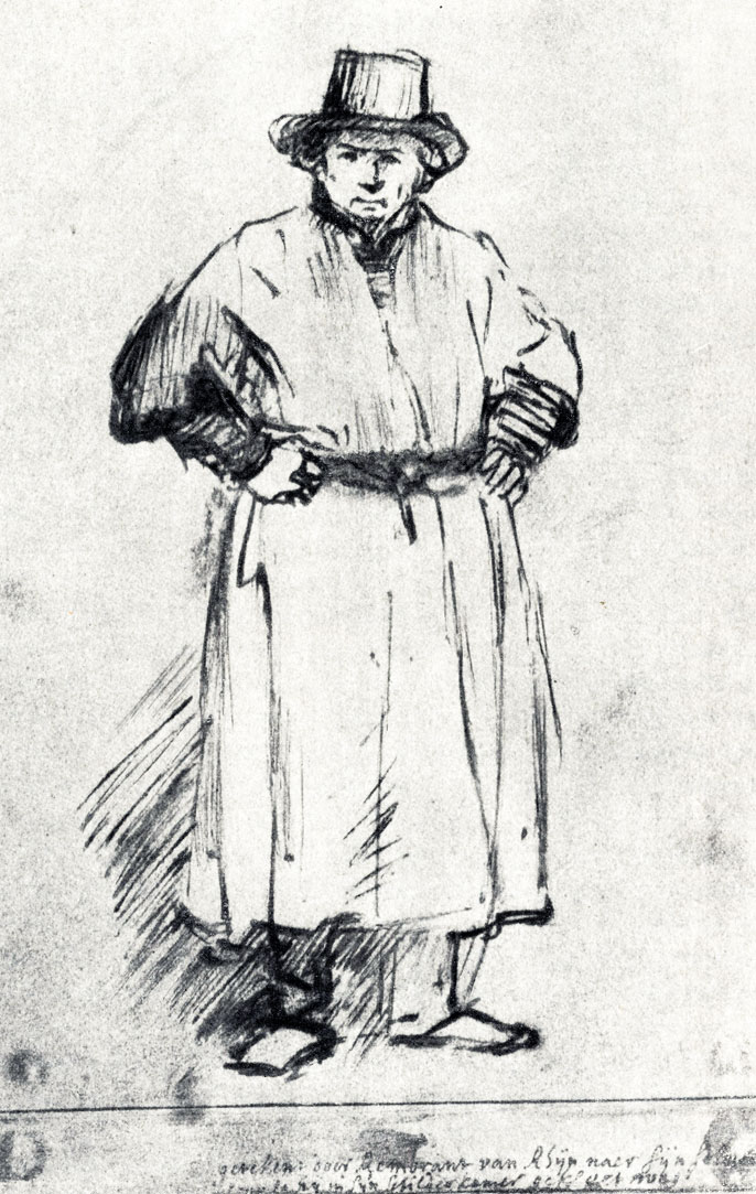 Рембрандт. Автопортрет в рабочей одежде. Ок. 1654 - 1656