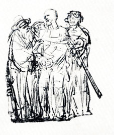 Рембрандт. 'Се человек'. 1630 - 167. Реконструкция работы над композицией
