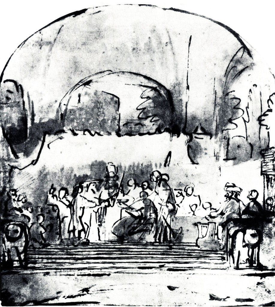 Рембрандт. Заговор Юлия Цивилиса. 1660 - 1661