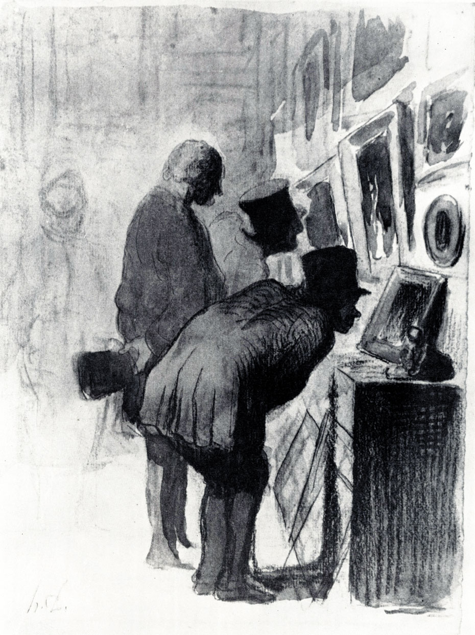 Домье. В картинной галерее. Ок. 1862 - 1864