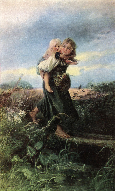 Дети, бегущие от грозы. 1872 г.