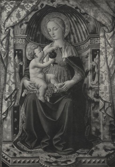 Франческо Пезеллино - Мадонна с младенцем на троне