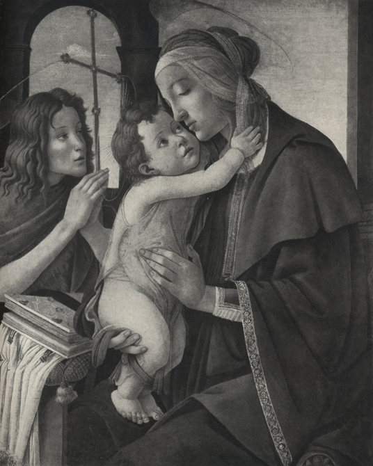 Сандро ди Мариано Филипепи Боттичелли - Мадонна с младенцем и Иоанном Крестителем