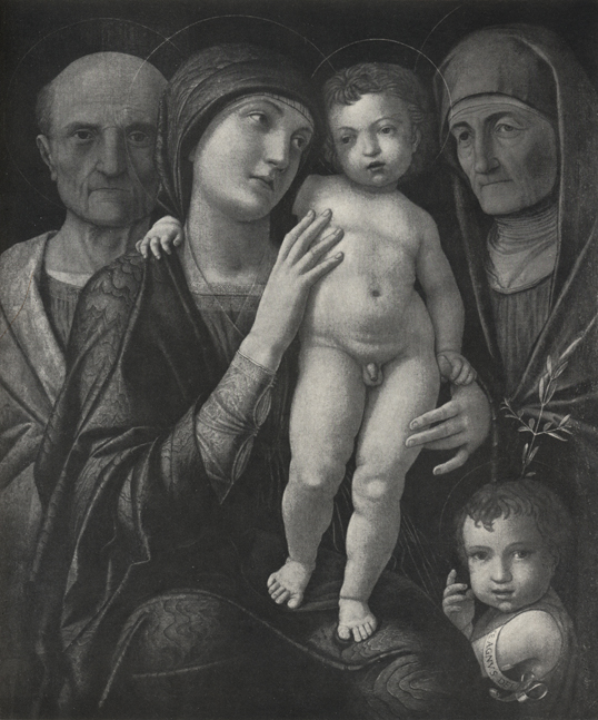 Андреа Мантенья - Святое семейство с Елизаветой и маленьким Иоанном Крестителем
