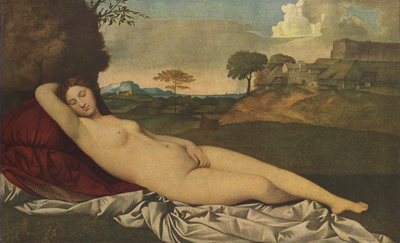 Джорджоне да Кастельфранко - Спящая Венера