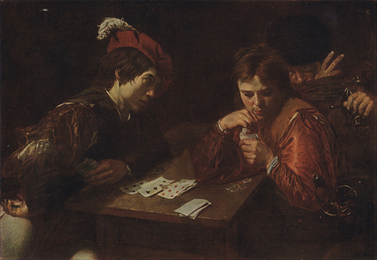 Валантен де Булонь - Игра в карты с шулерами