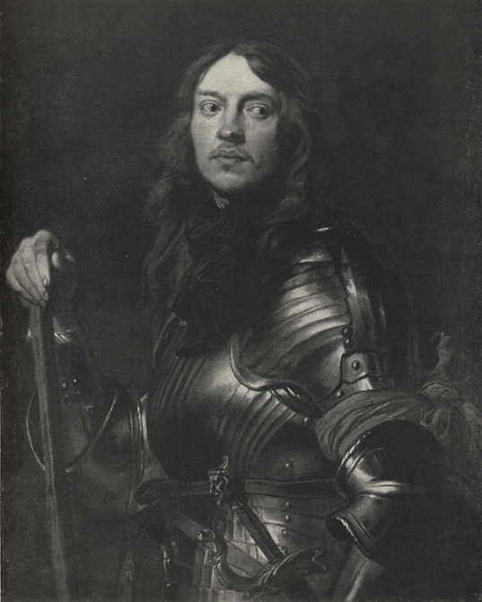 Антонис ван Дейк - Портрет воина в латах с красной повязкой на руке