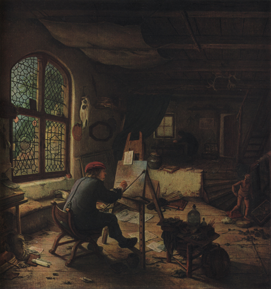 Адриан ван Остаде - Живописец в мастерской