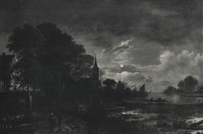 Арт ван дер Нер - Лунный свет на реке