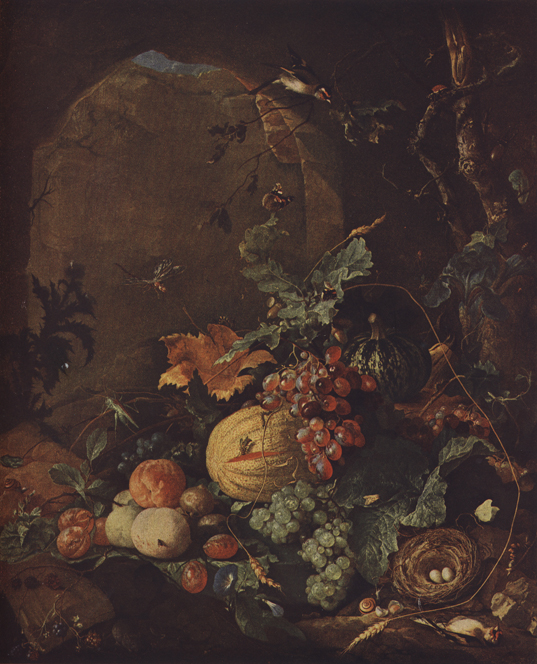 Ян Давидс де Геем - Натюрморт с птичьим гнездом