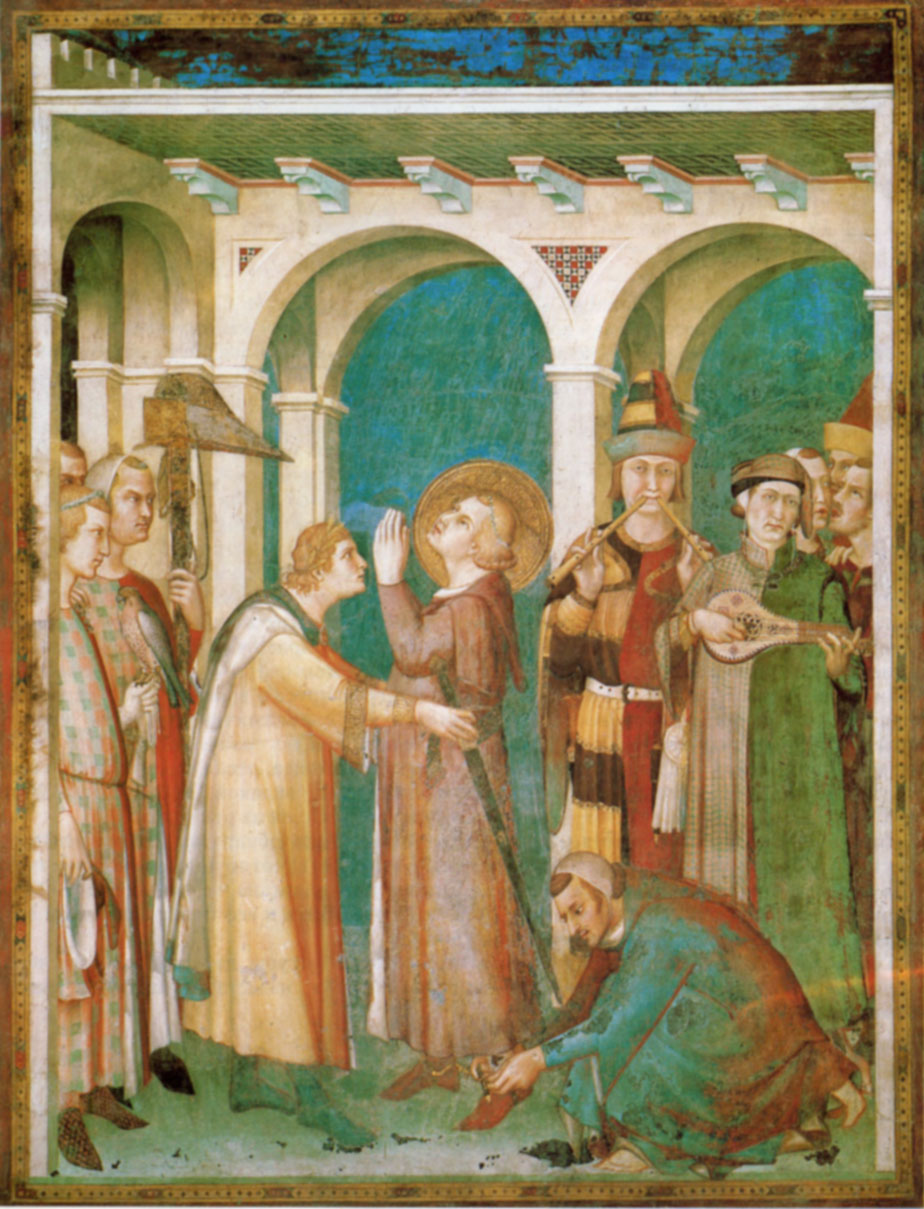 Симоне Мартини - Посвящение в рыцари св. Мартина