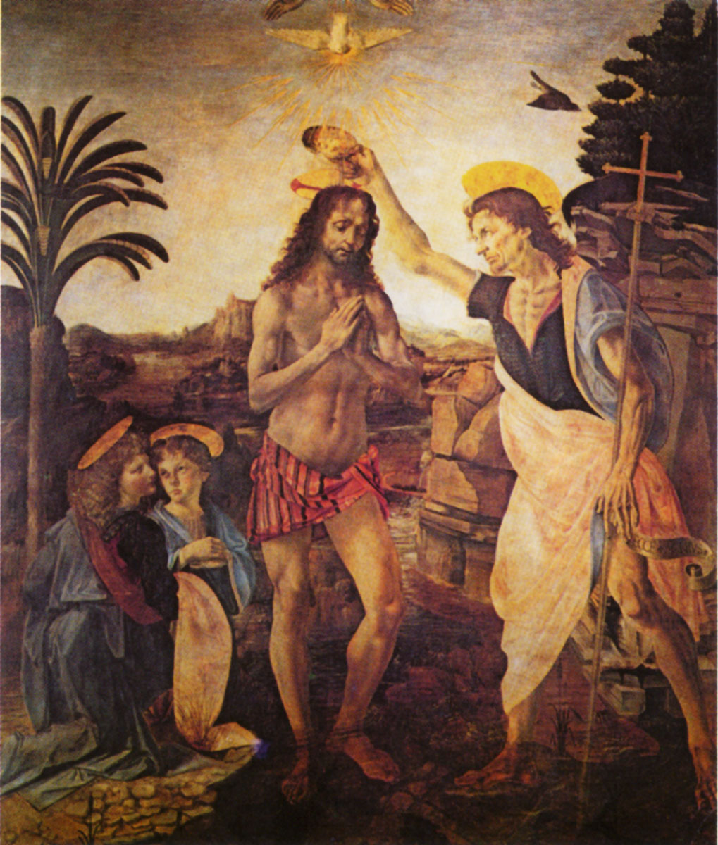 Леонардо да Винчи - Крещение Христа