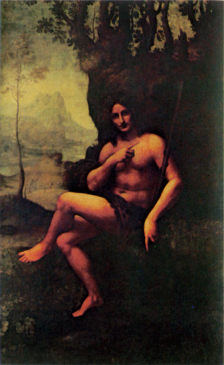 Леонардо да Винчи - Иоанн Креститель в пустыне (Вакх)