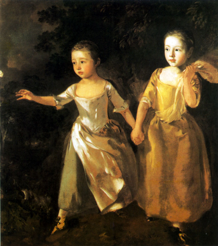 Томас Гейнсборо - Дочери  художника (с бабочкой)