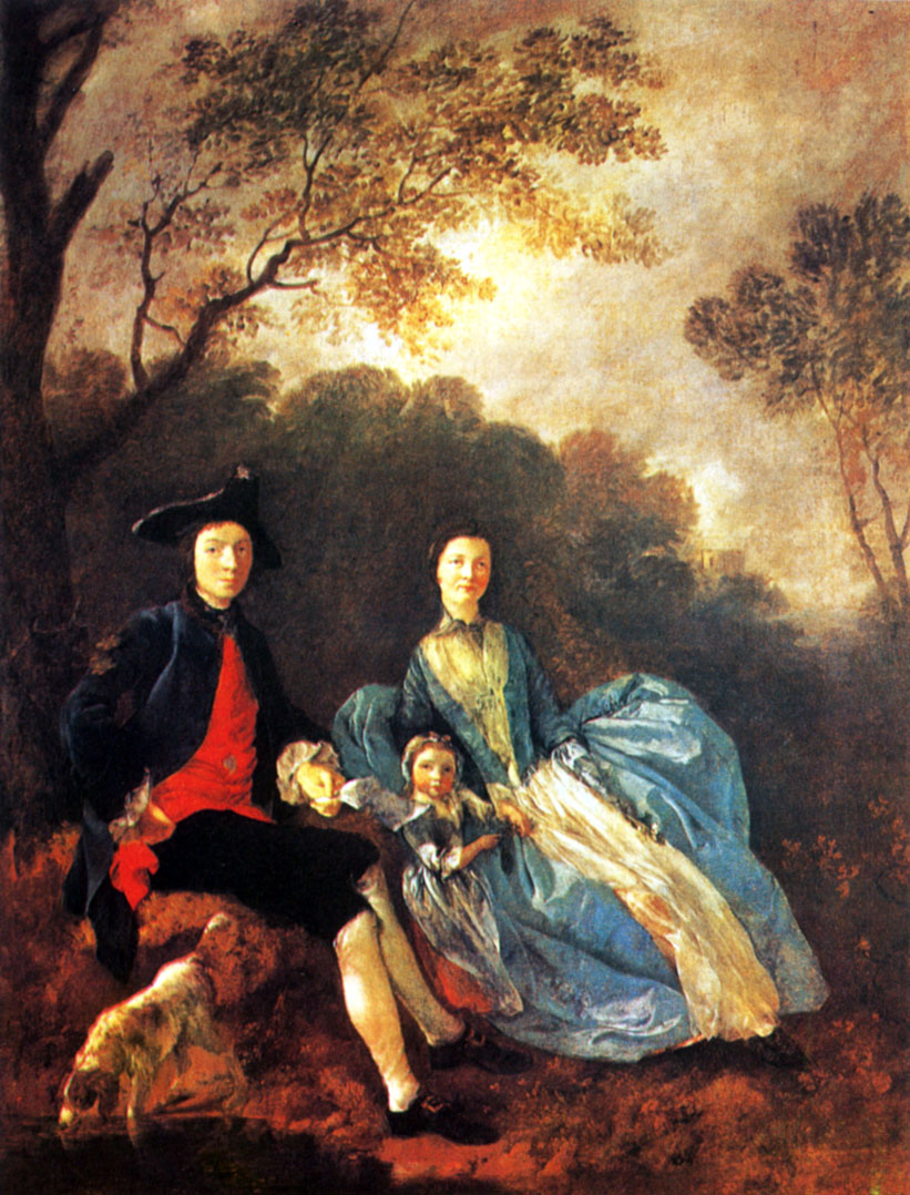 Томас Гейнсборо - Автопортрет с женой и старшей дочерью Мэри